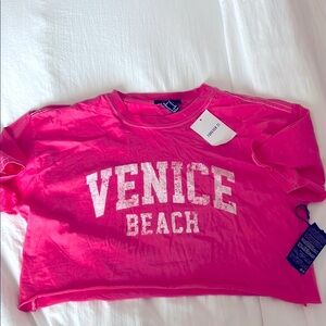 Forever 21 Pink Venice Beach Crop Top